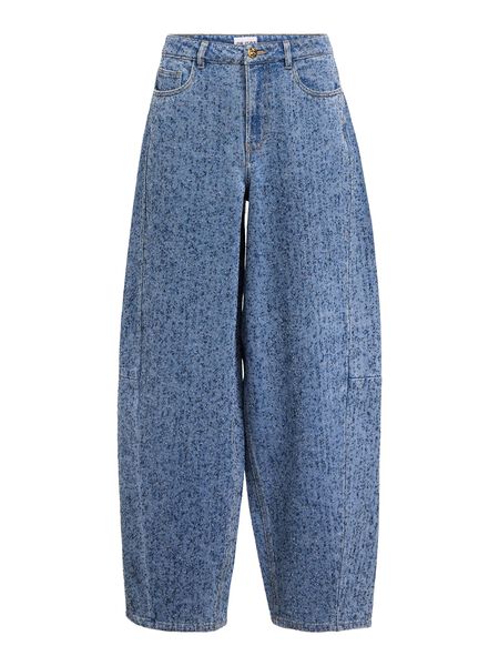 OBJECT TEXTURED BARREL FIT JEANS, Light Blue Denim, highres - 23048357_LightBlueDenim_001.jpg