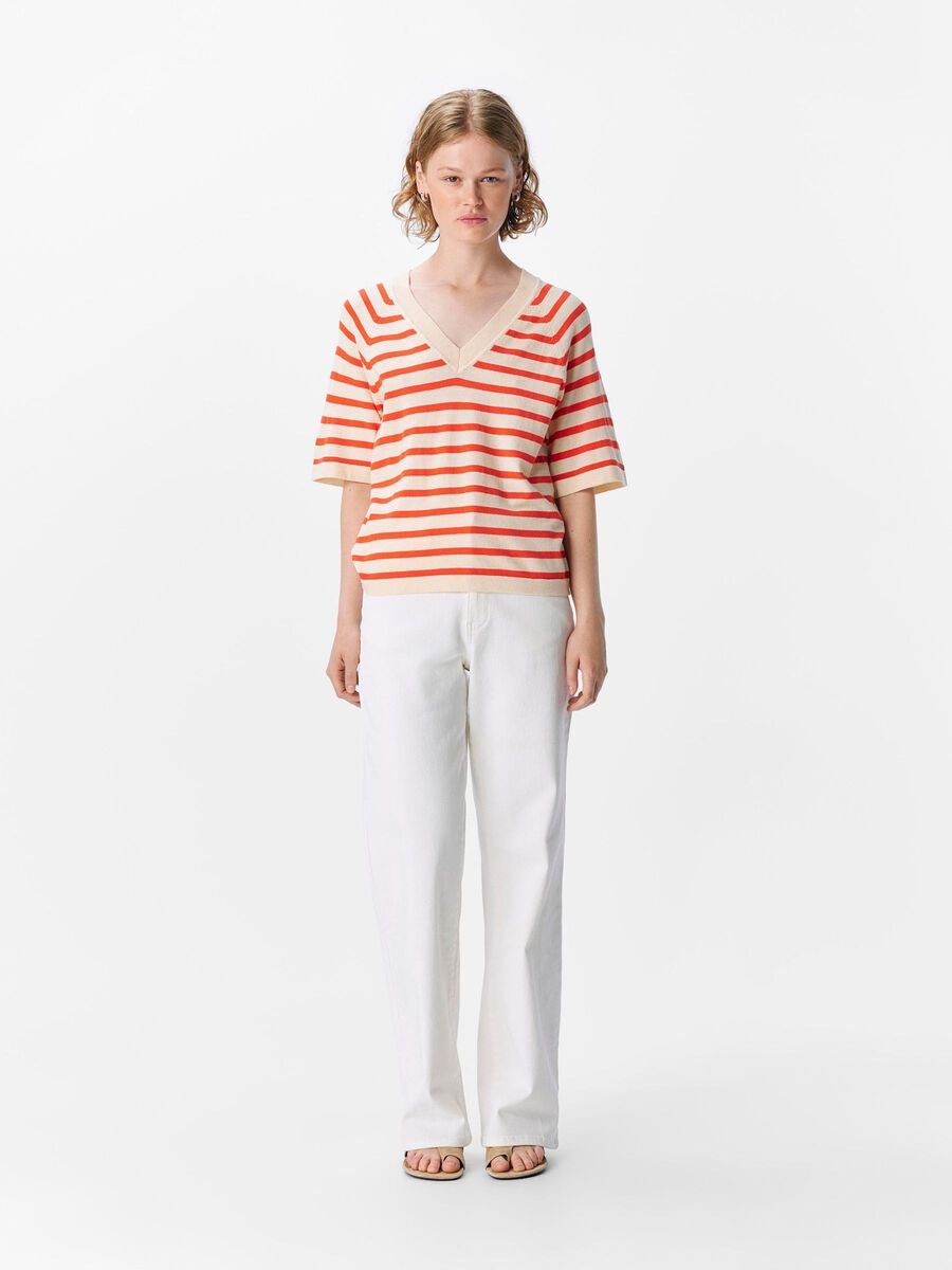 Carousel image - OBJTHESS KNITTED TOP, Sandshell | 4