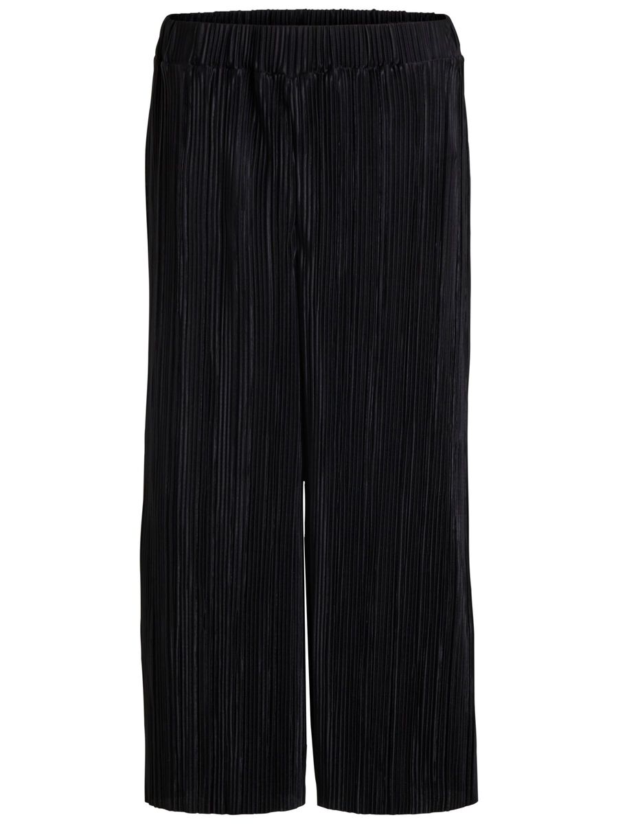Object Collectors Item PLEATED COULOTTE TROUSERS, Black, highres - 23024456_Black_001.jpg