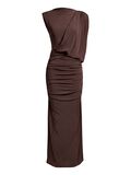 Product image thumbnail - DRAPIERTES GRIECHISCH INSPIRIERTES KLEID, Seal Brown | 1