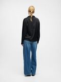Product image thumbnail - SATIN SHIRT, Black | 3