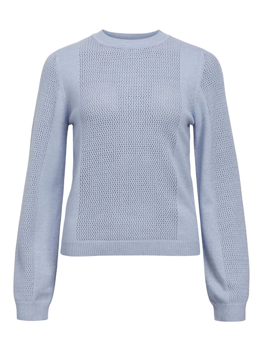 OBJECT LONG SLEEVED KNITTED PULLOVER, Brunnera Blue, highres - 23043599_BrunneraBlue_001.jpg
