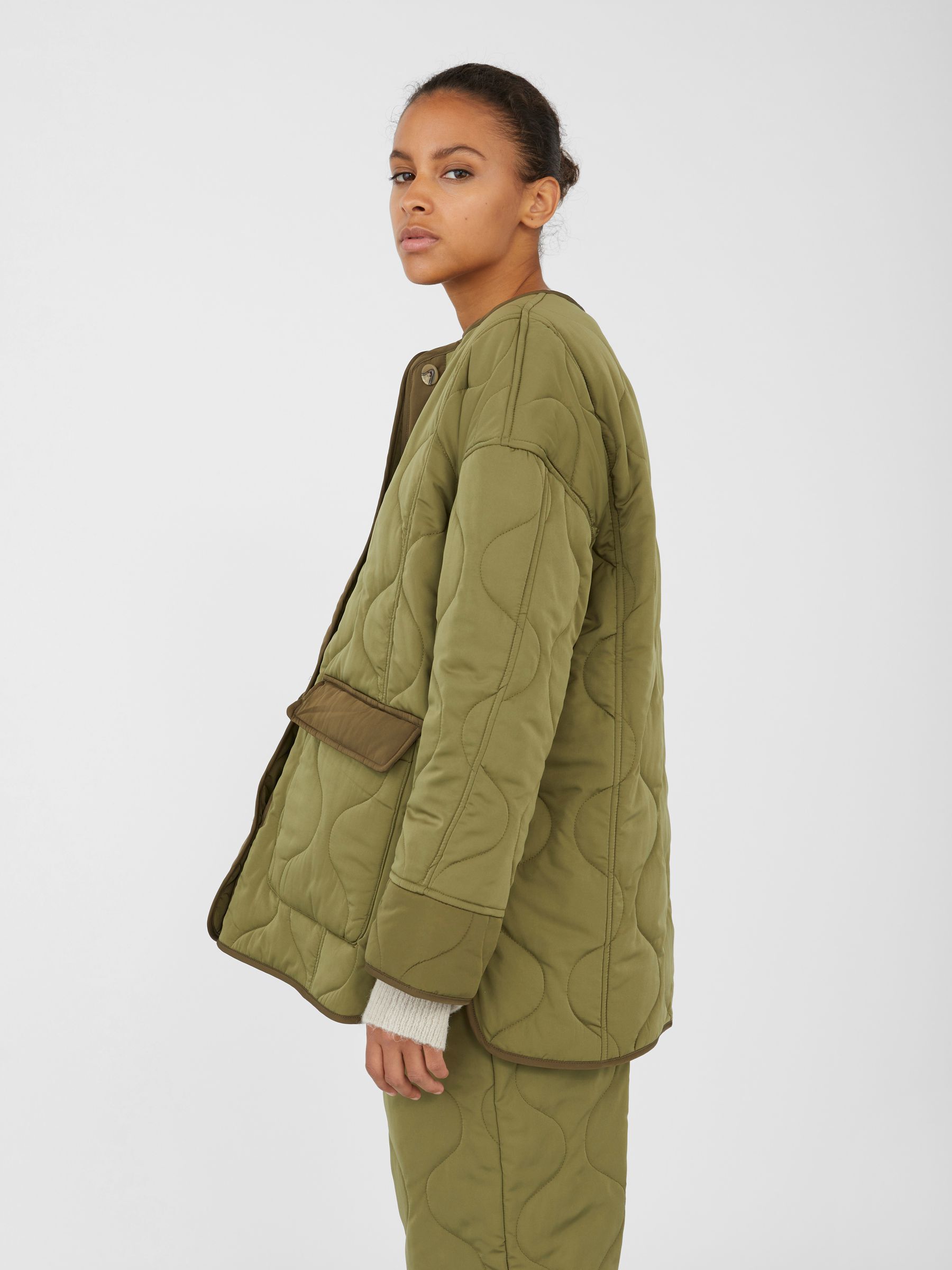 oversized quilted jacket