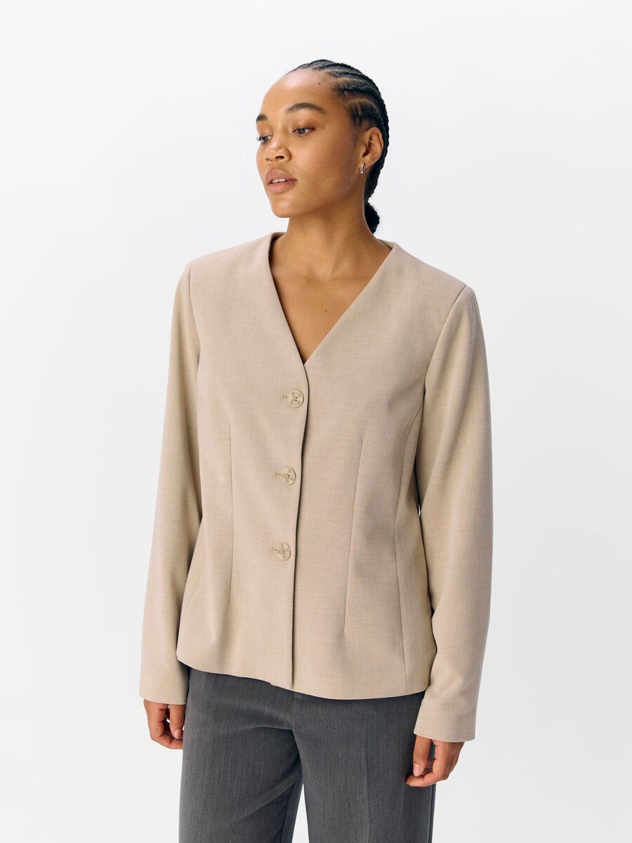 OBJECT FITTED BLAZER, Tannin, highres - 23047812_Tannin_1227956_003.jpg