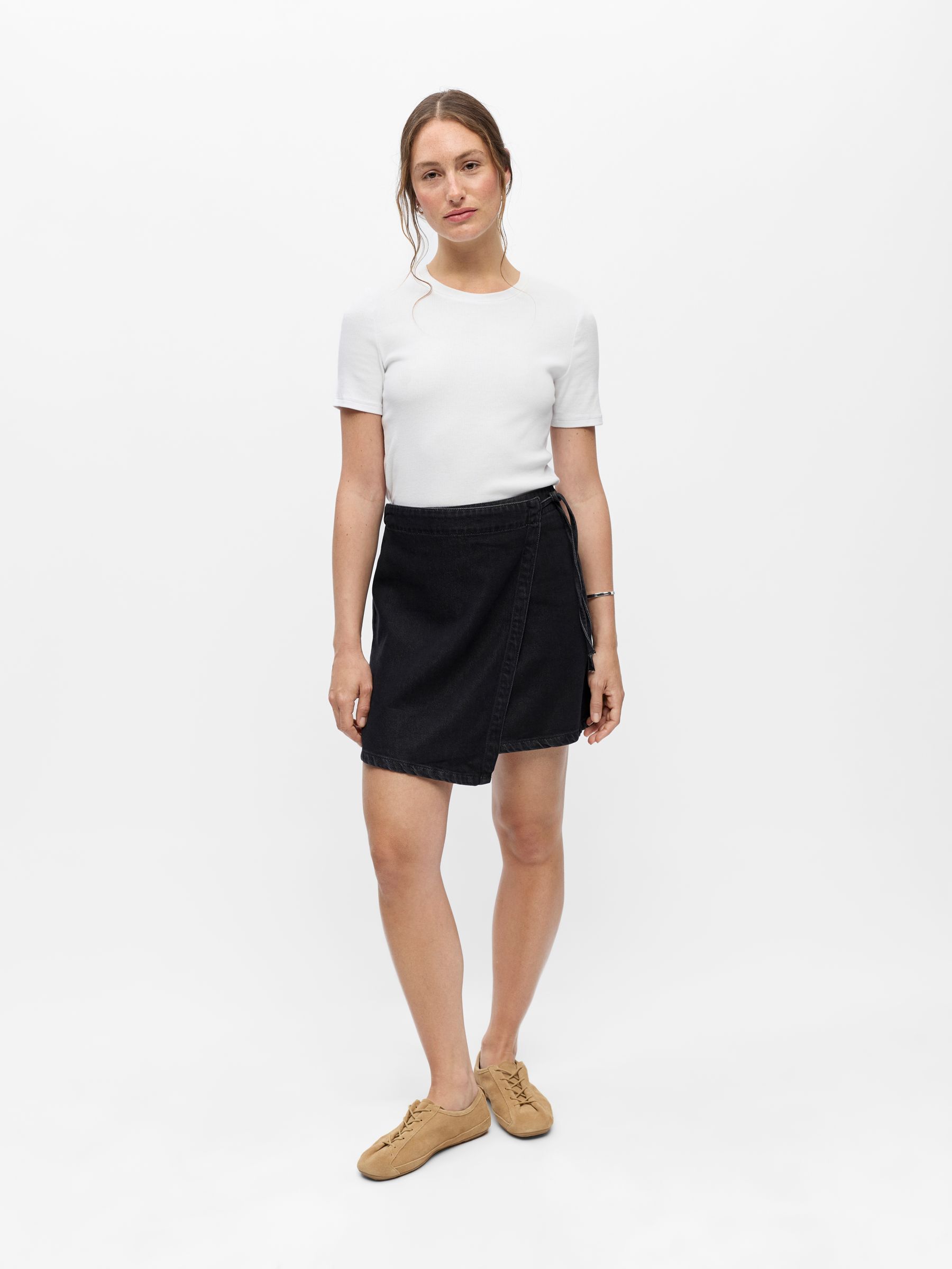DENIM WRAP SKIRT | Black | .OBJECT CI Finland