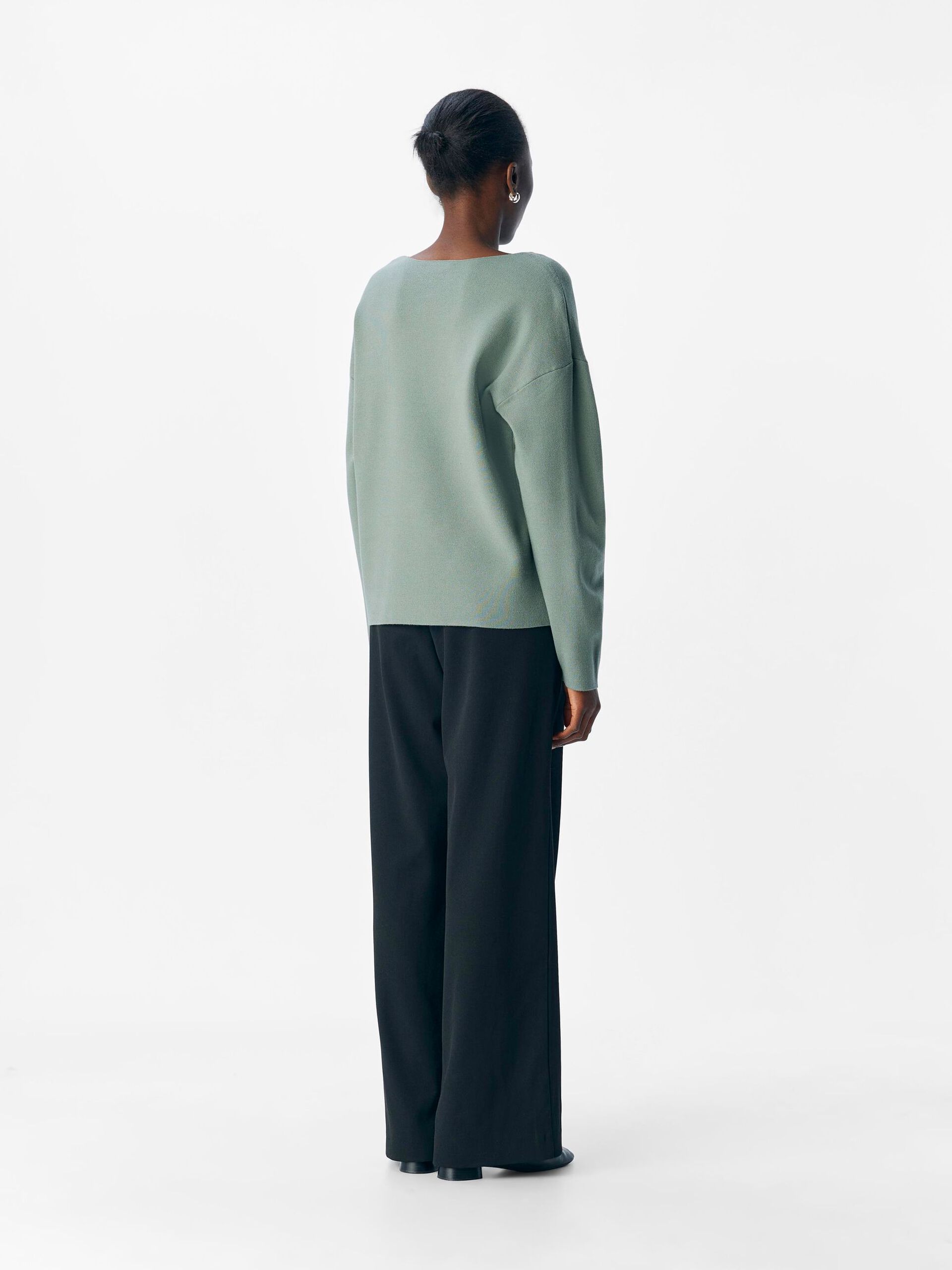 Carousel image - V-AUSSCHNITT STRICKPULLOVER, Laurel Wreath | 3