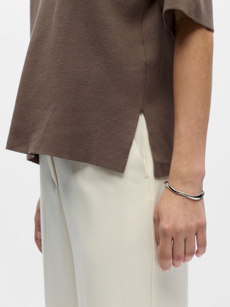 Carousel image - KNITTED TOP, Morel | 5