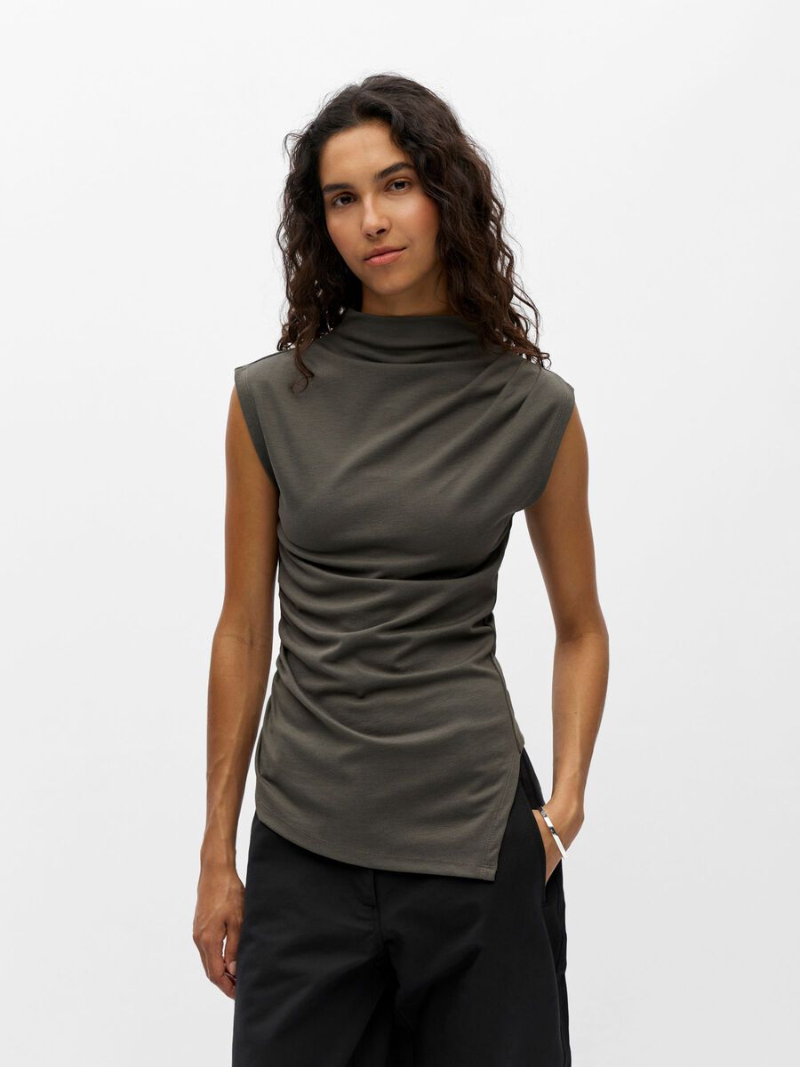 Product carousel image - RUCHED ASYMMETRIC TOP, Kambaba | 1