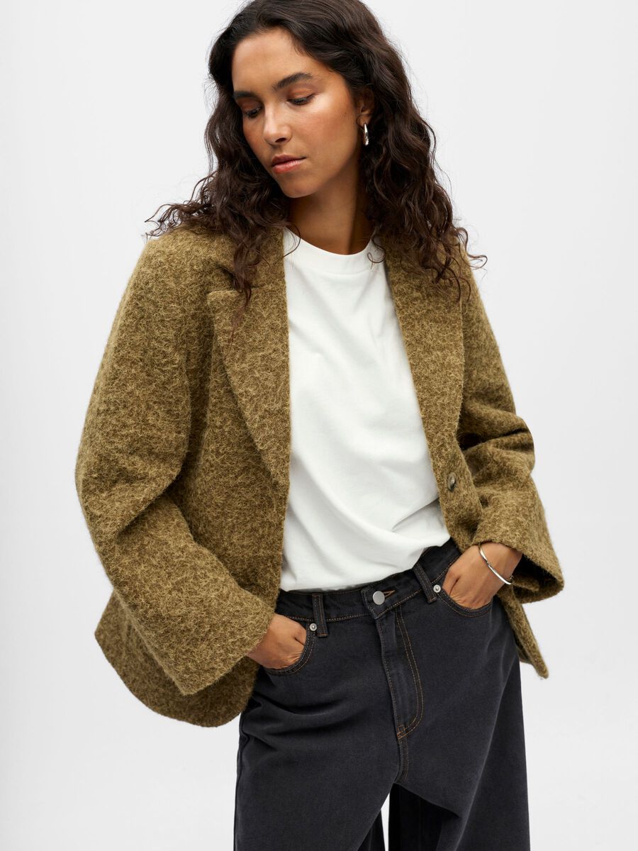 Product carousel image - LONGLINE BLAZER, Deep Lichen Green | 4