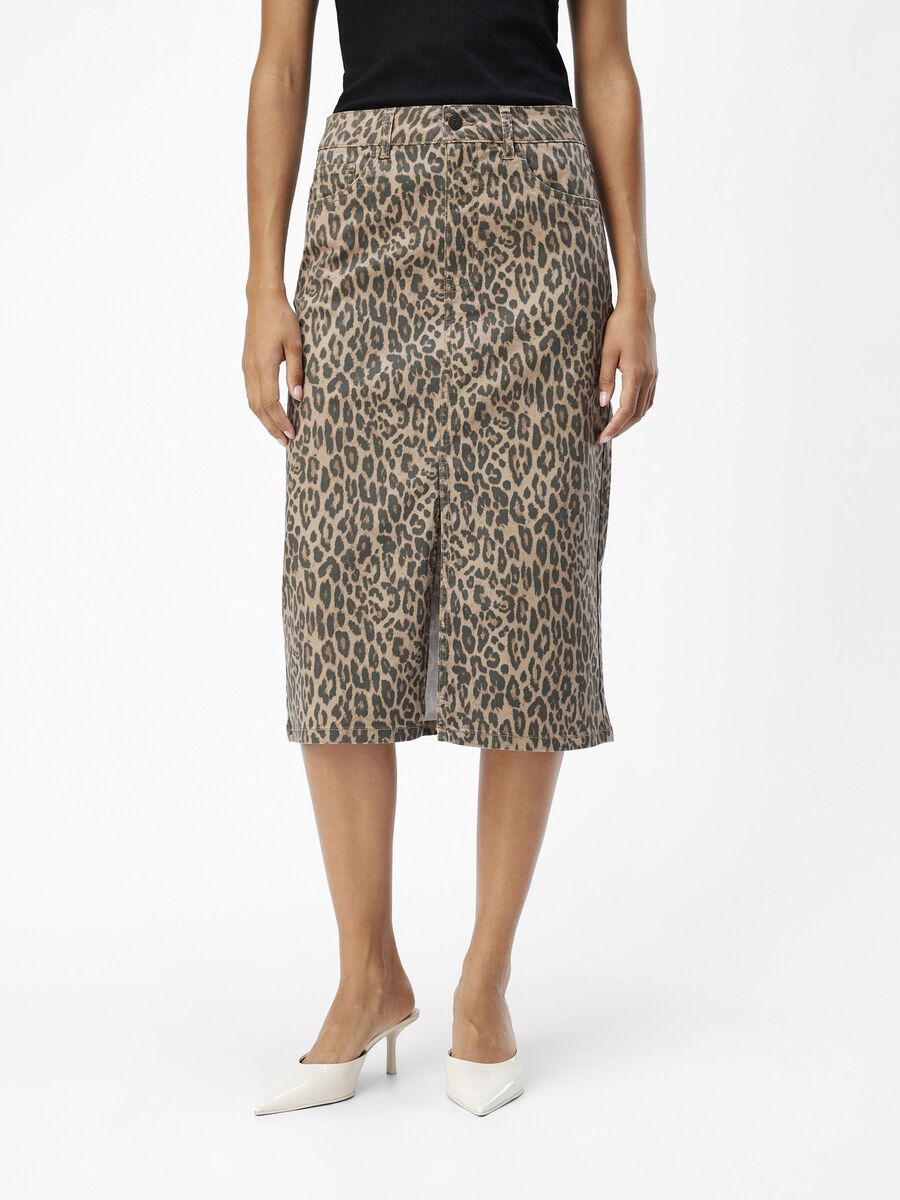 OBJECT LEOPARD-PRINT DENIM SKIRT, Incense, highres - 23046345_Incense_1178262_003.jpg