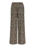 Product image thumbnail - LEOPARD PRINT WIDE-LEG TROUSERS, Humus | 1