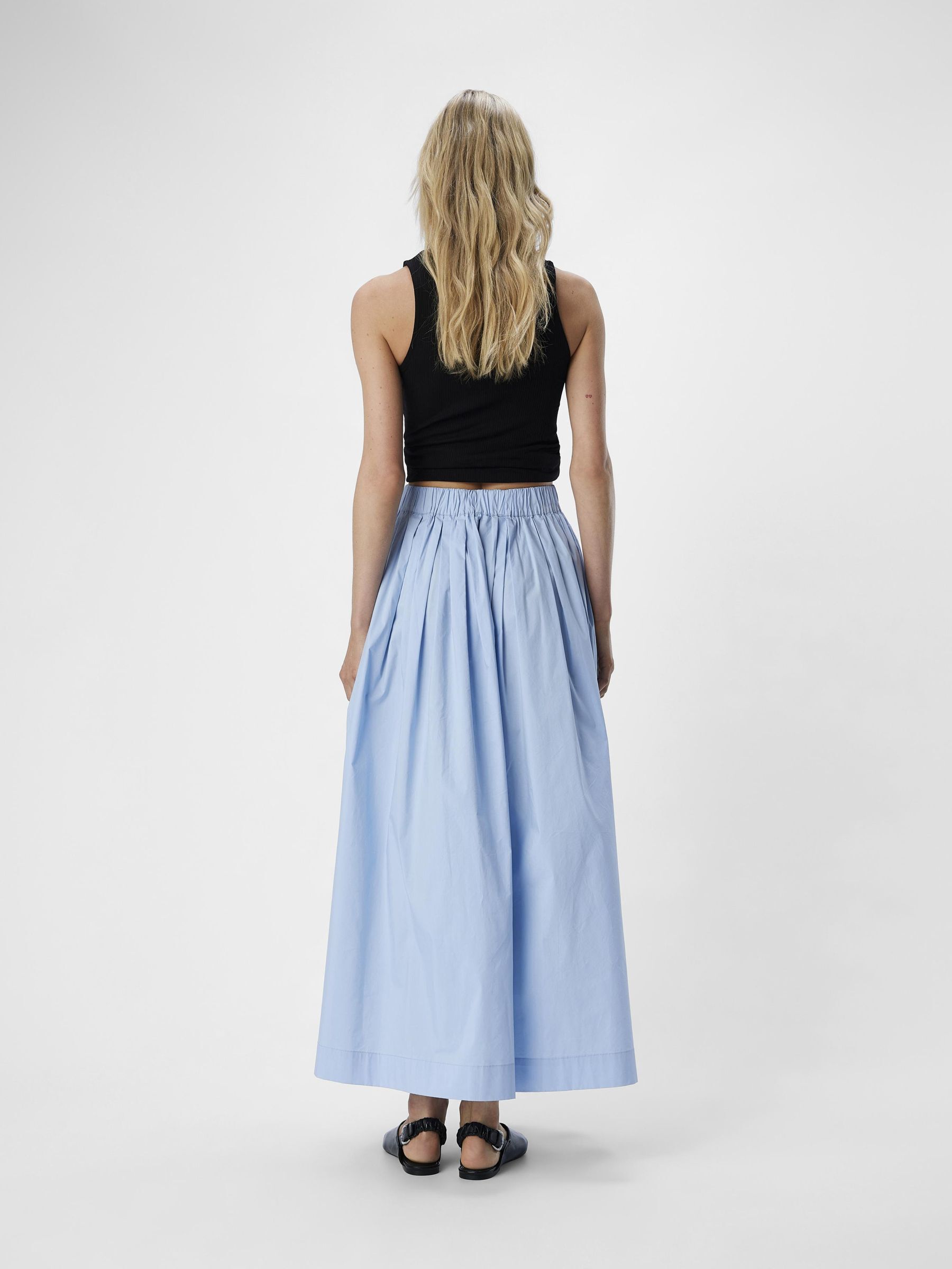 Gonna blu lunga top