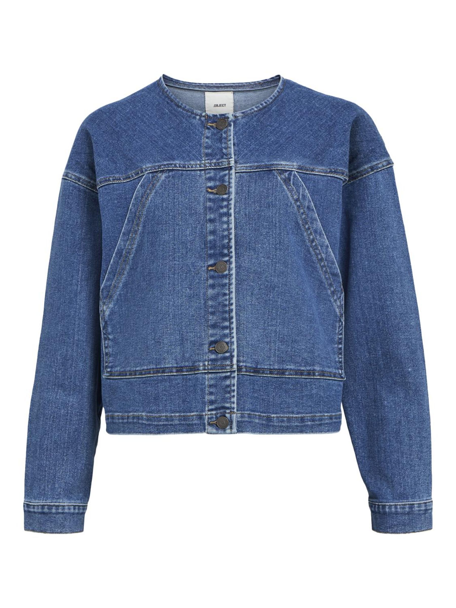 Veste en jean courte bleu hotsell