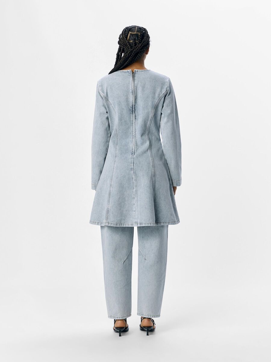 OBJECT MINI DENIM DRESS, Light Blue Denim, highres - 23046102_LightBlueDenim_004.jpg