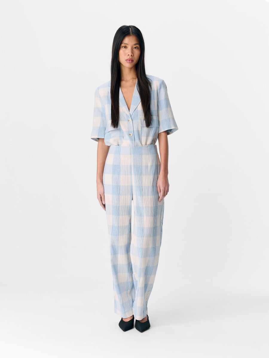 OBJECT CHECKED WIDE-LEG TROUSERS, Kentucky Blue, highres - 23046785_KentuckyBlue_1194570_005.jpg