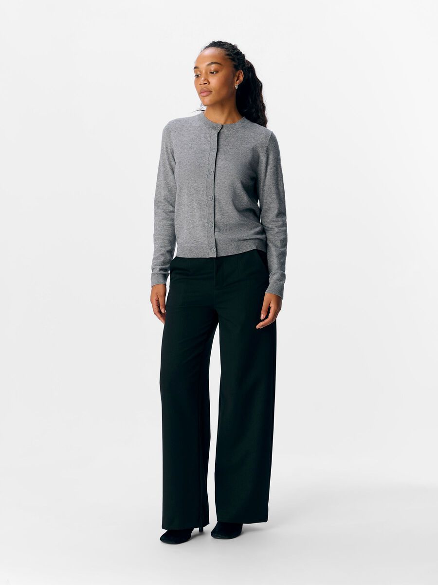 Carousel image - OBJTHESS CARDIGAN, Medium Grey Melange | 4
