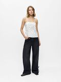 Product image thumbnail - KANT TOPJE TOP MET BANDJES, Cloud Dancer | 4