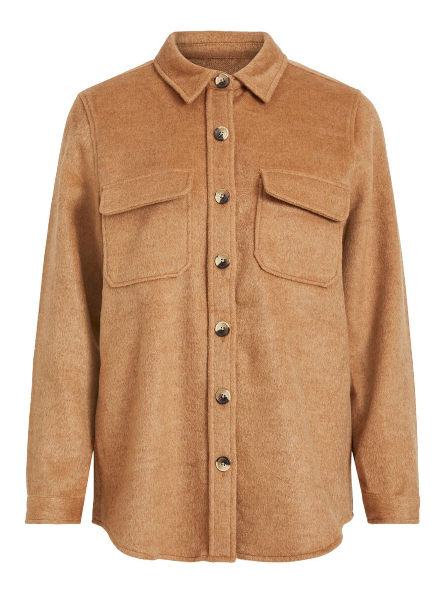 Carousel image - OVERSIZED WOOL BLEND JACKET, Chipmunk | 1