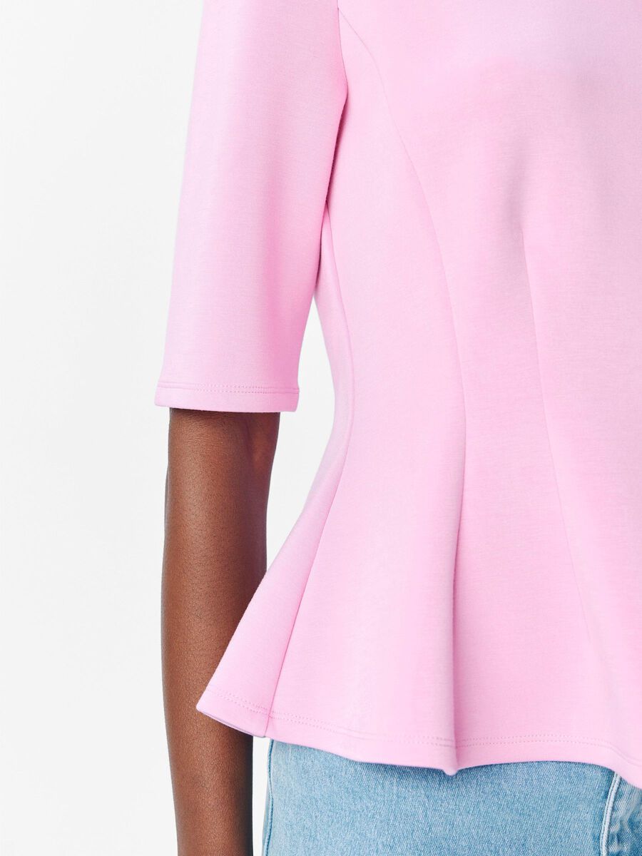 Carousel image - PEPLUM TOP, Pink Frosting | 5