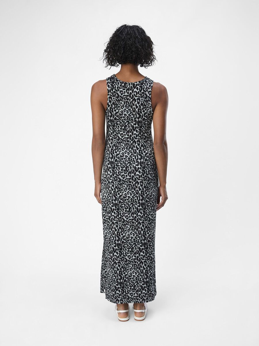 OBJECT LEOPARD PRINT MAXI DRESS, Grey, highres - 23046099_Grey_1170857_004.jpg