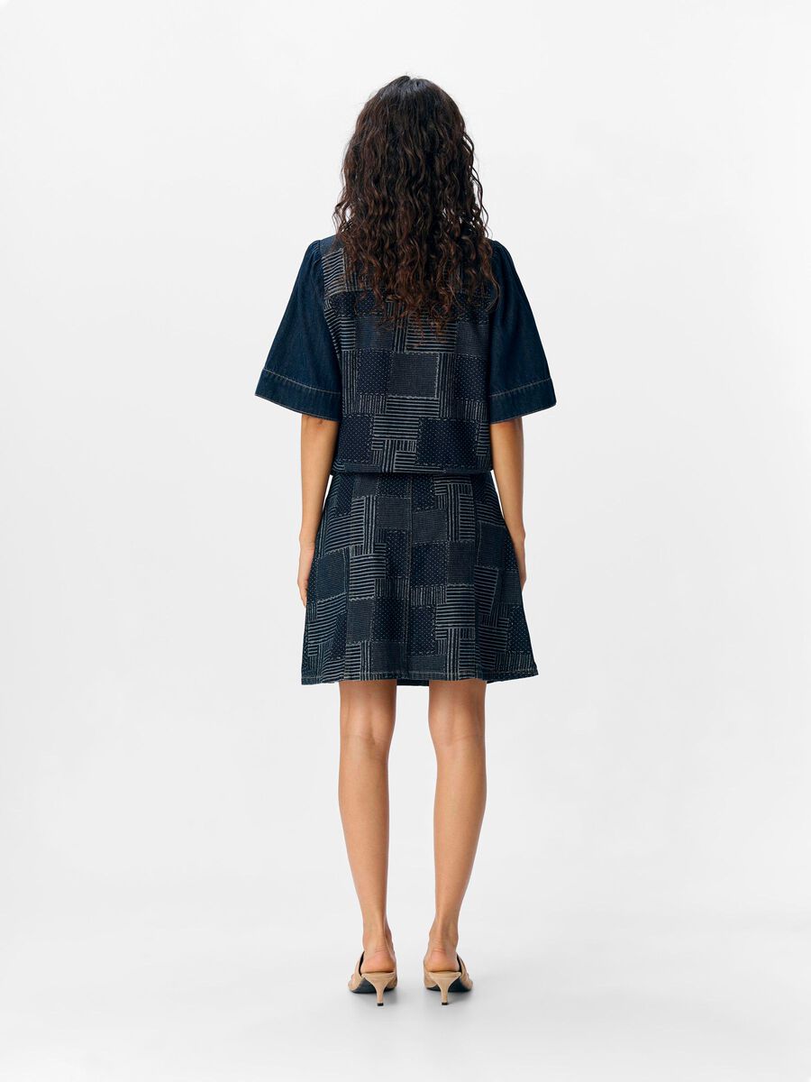 OBJECT DENIM MINI SKIRT, Dark Blue Denim, highres - 23047030_DarkBlueDenim_004.jpg