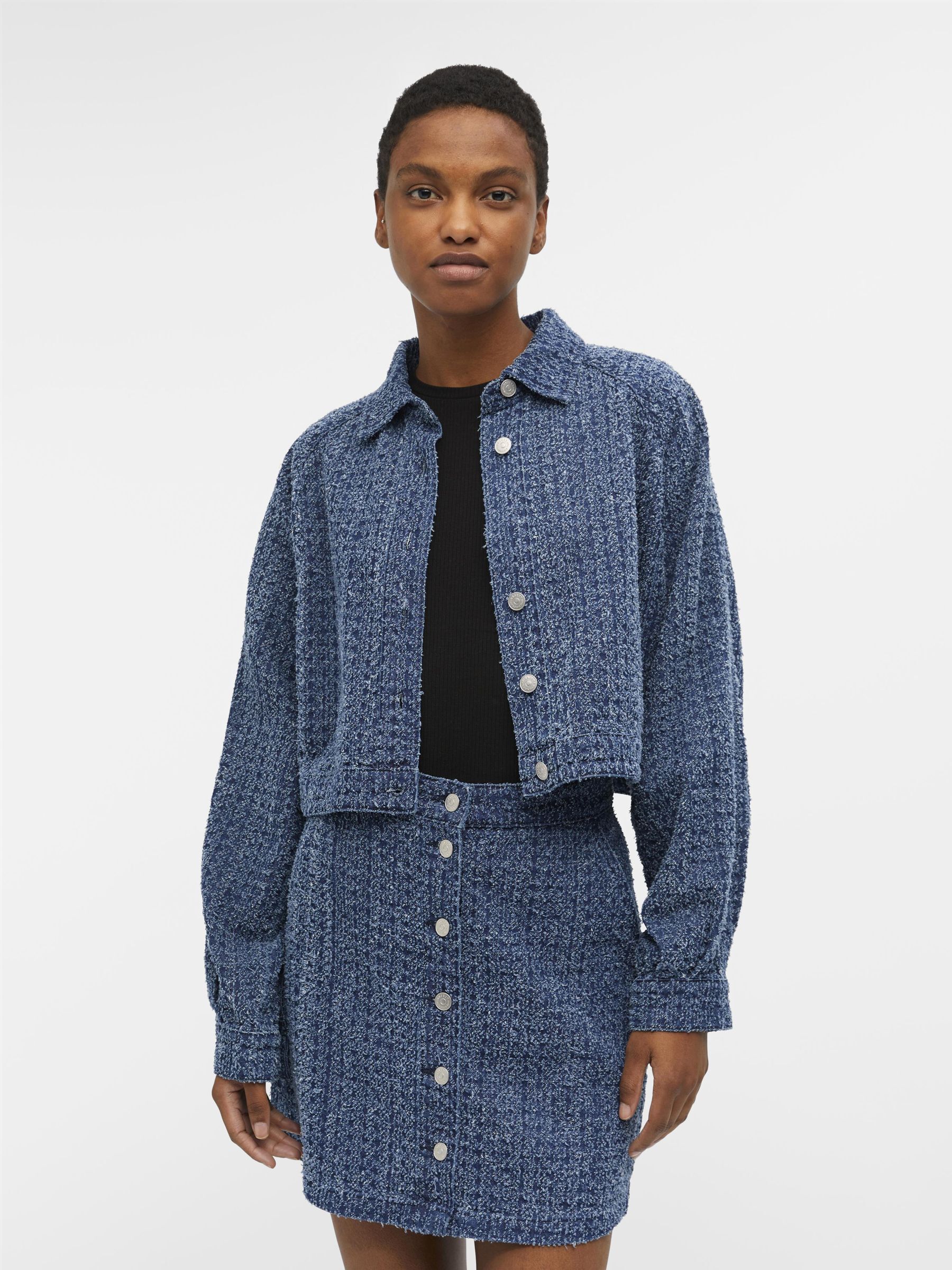 A MOTIF VESTE EN JEAN Bleu .OBJECT CI France