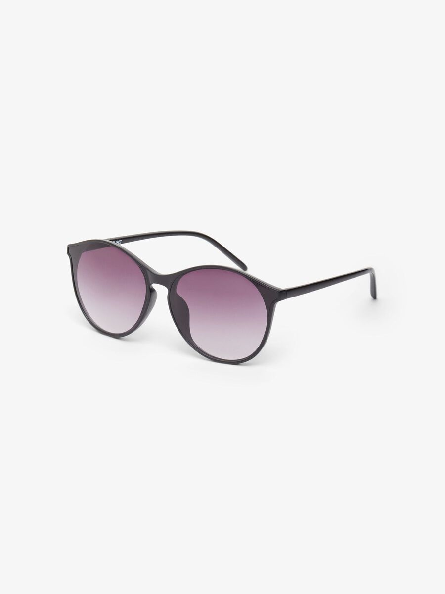 Carousel image - ROUNDED SUNGLASSES, Black | 2