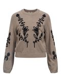 Product image thumbnail - KNITTED PULLOVER, Morel | 1