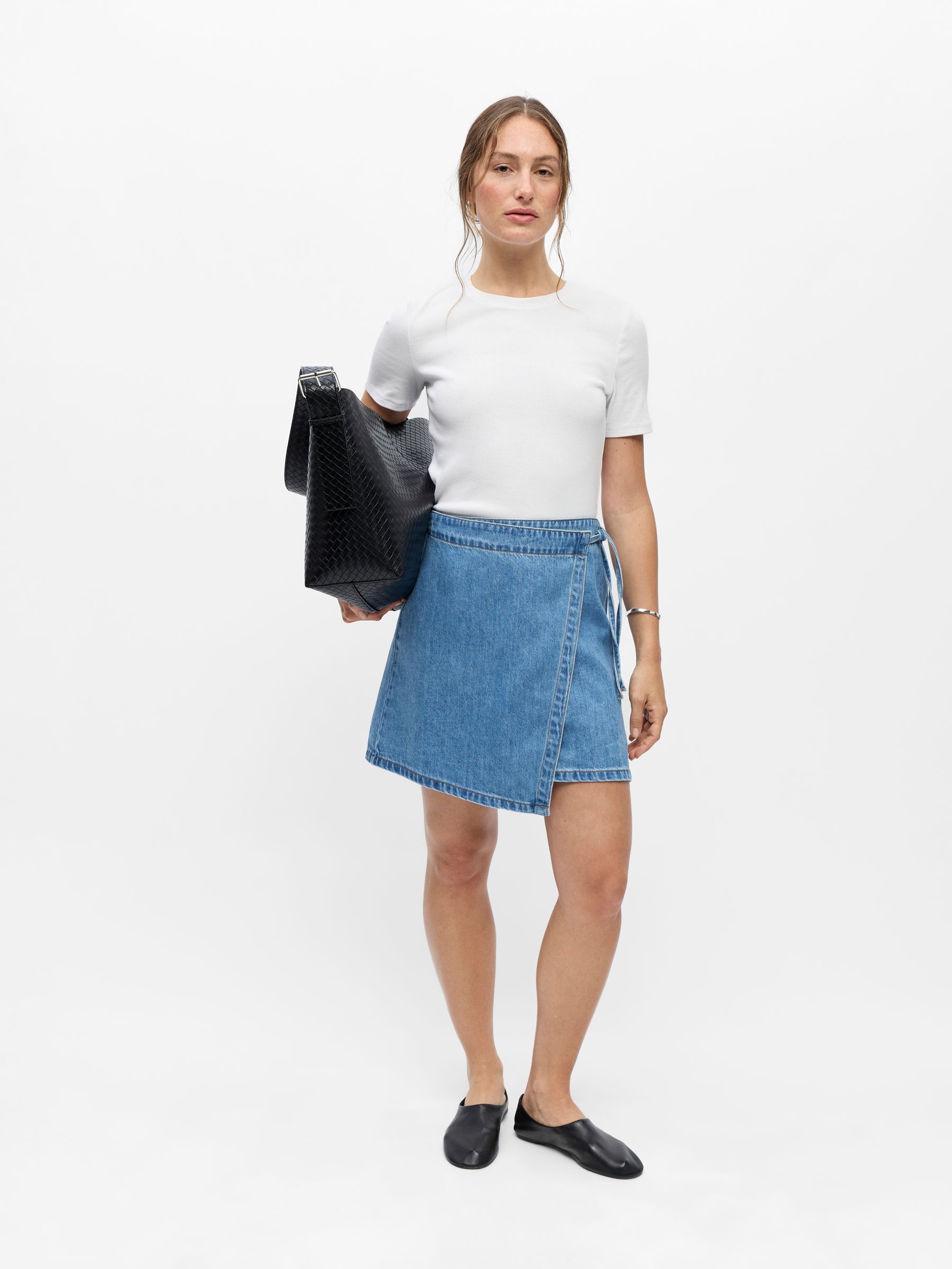 DENIM WRAP SKIRT | Blue | .OBJECT CI Ireland