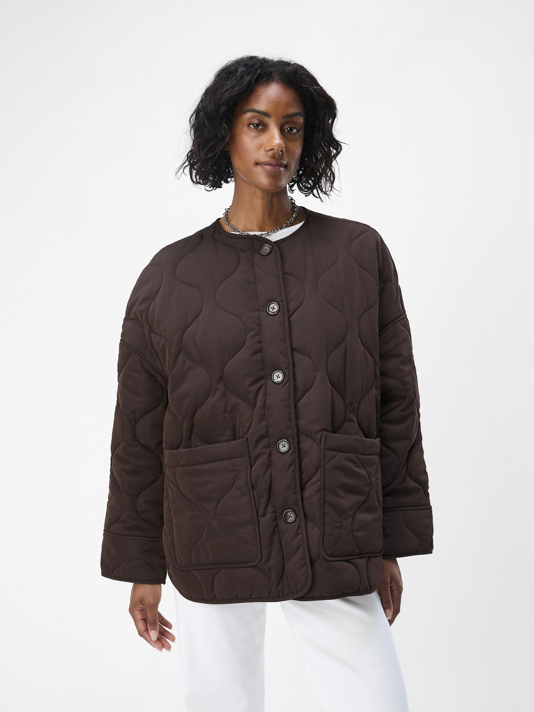 Black quilted jacket new arrivals