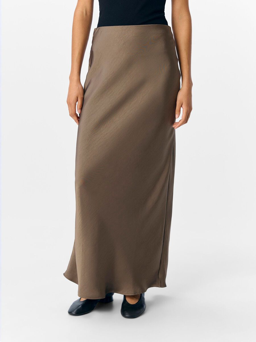 OBJECT SATIN MAXI SKIRT, Morel, highres - 23047410_Morel_003.jpg