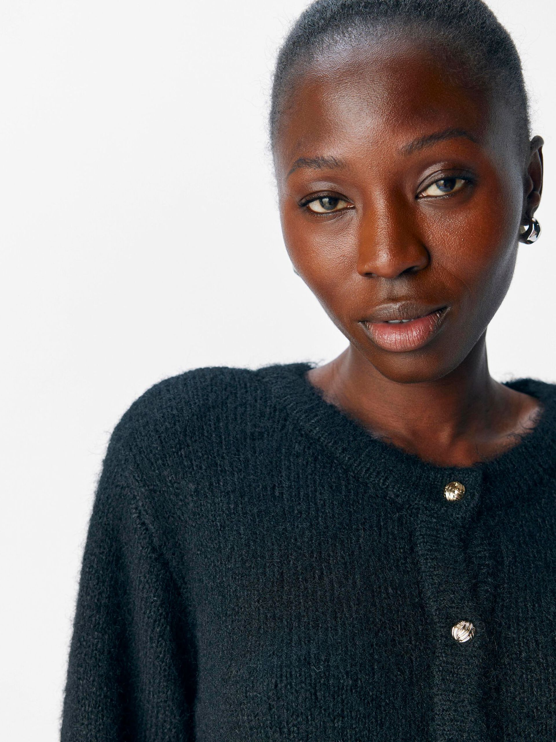 Carousel image - KNITTED CARDIGAN, Black | 5