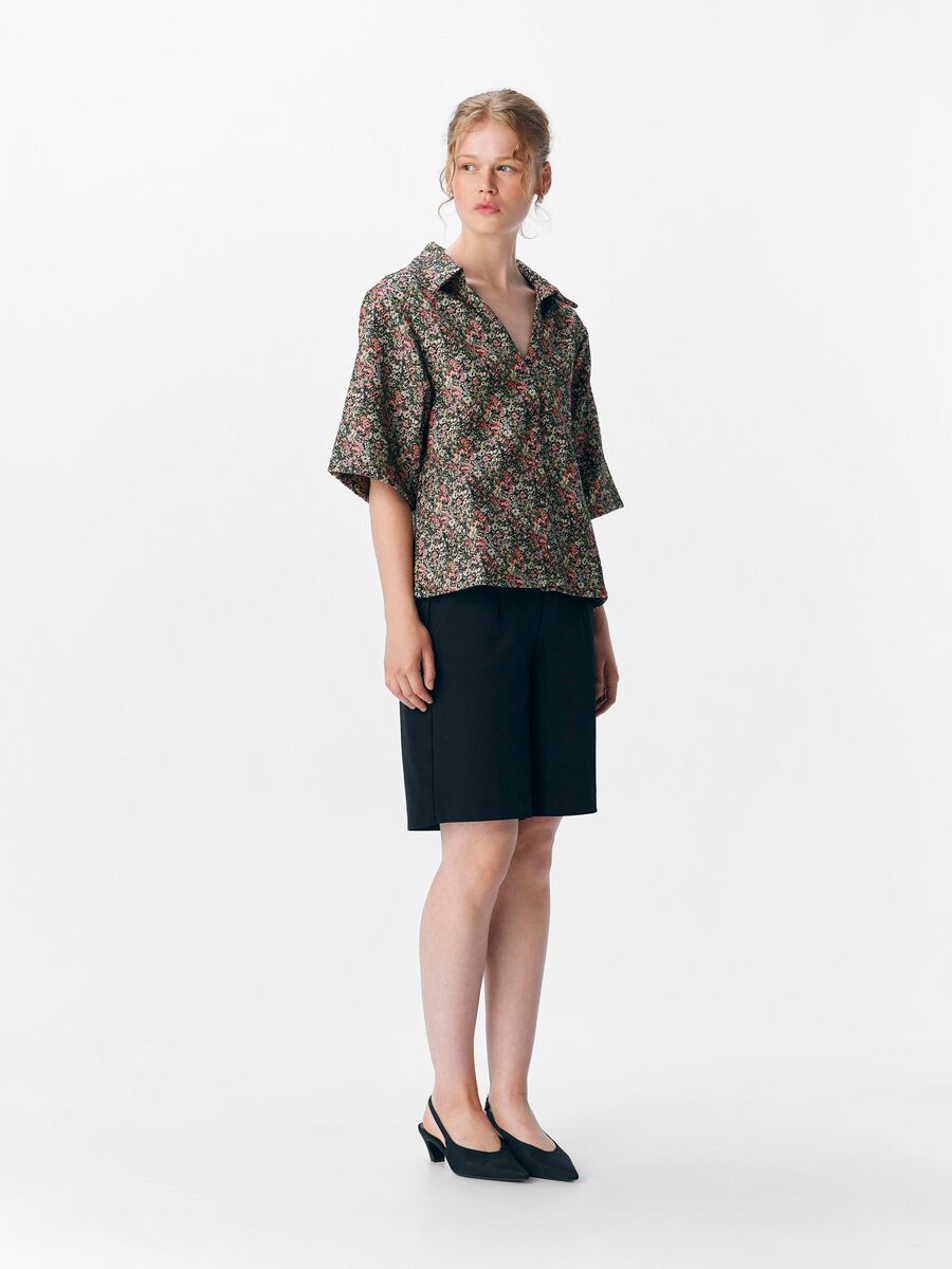 Carousel image - FLORAL SHIRT, Mauve Wine | 4