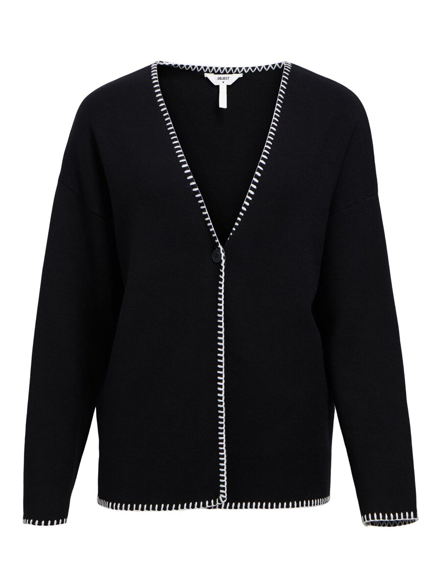 OBJECT OBJREYNARD CARDIGAN, Black, highres - 23046216_Black_1173352_001.jpg