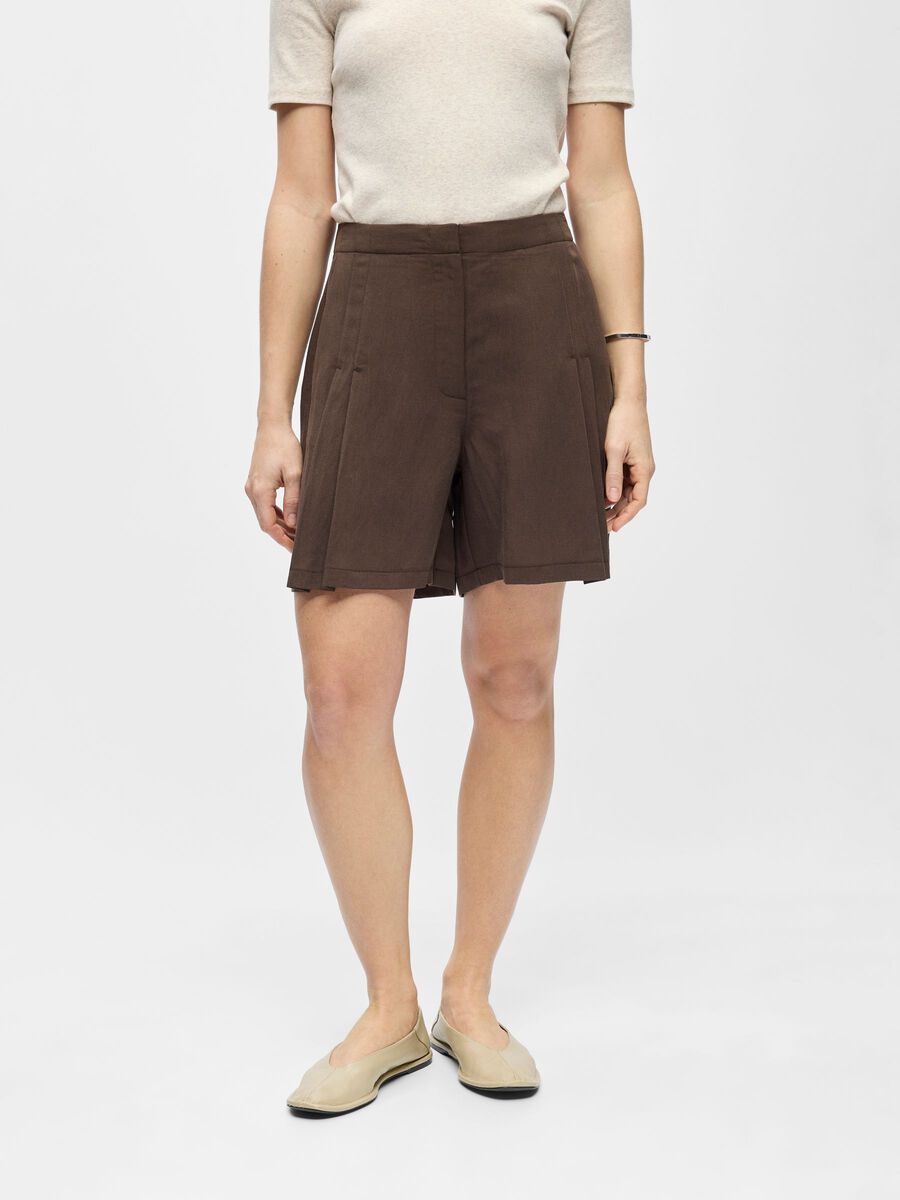 Product carousel image - BUNDFALTEN SHORTS, Seal Brown | 1