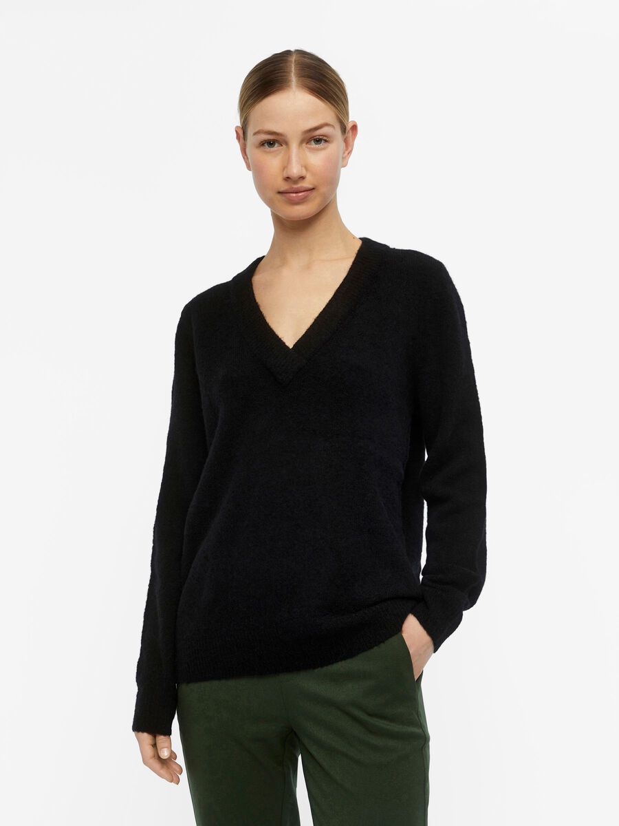 Object Collectors Item WOLL PULLOVER, Black, highres - 23039255_Black_003.jpg
