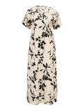 Product image thumbnail - SHORT SLEEVE WRAP MAXI DRESS, Sandshell | 1