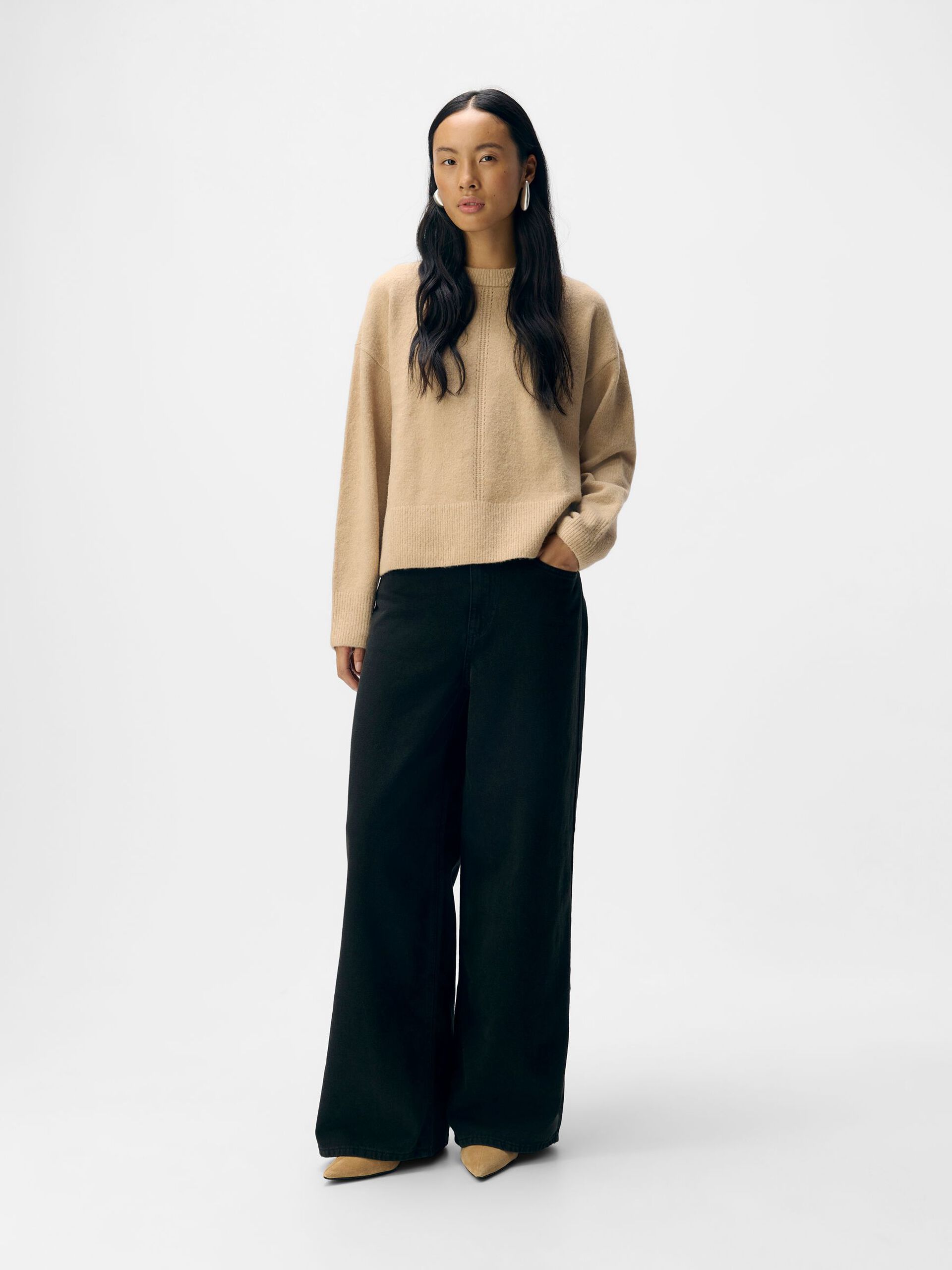Carousel image - KNITTED PULLOVER, Tannin | 4