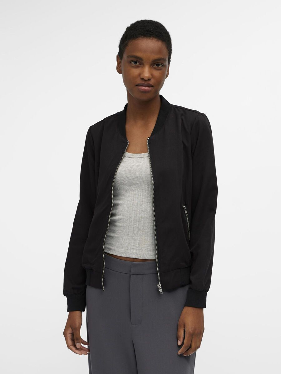 OBJECT OBJLEE ANN BOMBER JACKET, Black, highres - 23030750_Black_003.jpg