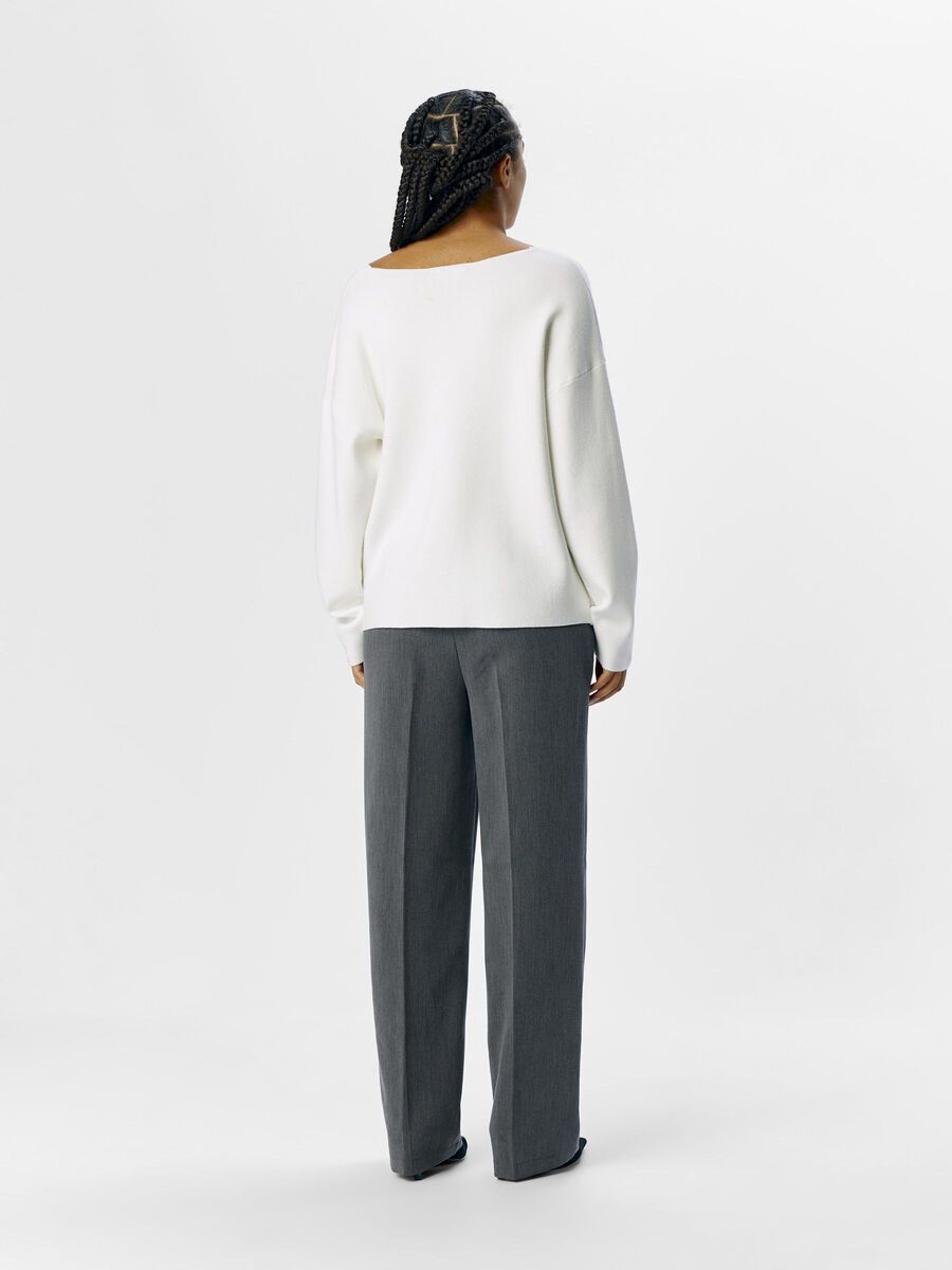 OBJECT V-NECK KNITTED PULLOVER, Cloud Dancer, highres - 23044288_CloudDancer_004.jpg