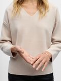 Product image thumbnail - V-NECK KNITTED PULLOVER, Silver Gray | 5