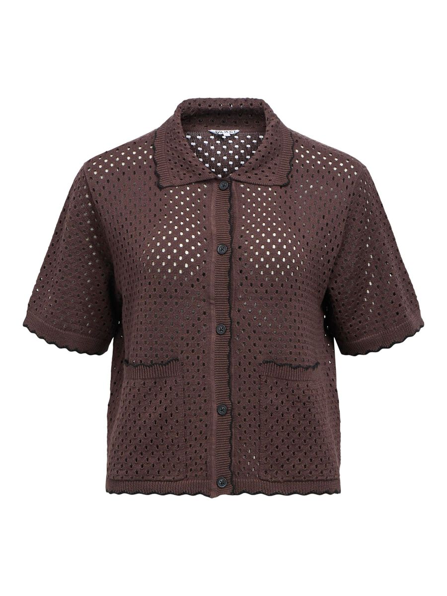 OBJECT KORTE MOUWEN VEST, Seal Brown, highres - 23048157_SealBrown_1236615_001.jpg