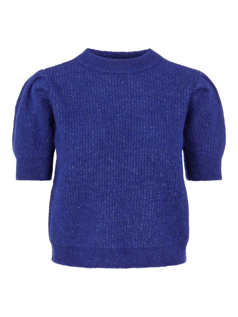 Object Collectors Item PUFF SLEEVED KNITTED PULLOVER, Mazarine Blue, highres - 23036284_MazarineBlue_001.jpg