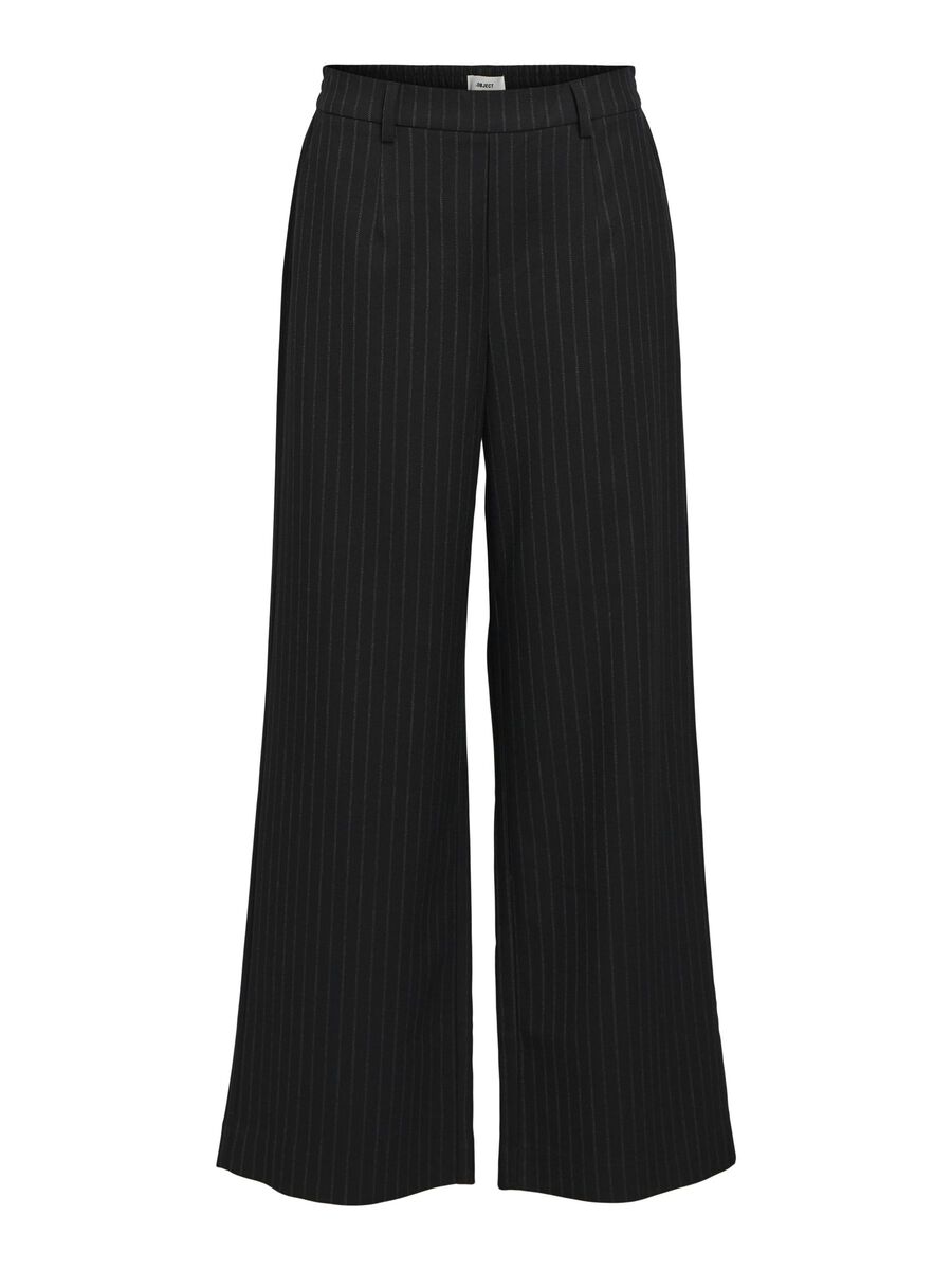 OBJECT OBJLISA PANTALON À JAMBE AMPLE, Black, highres - 23040544_Black_1121428_001.jpg