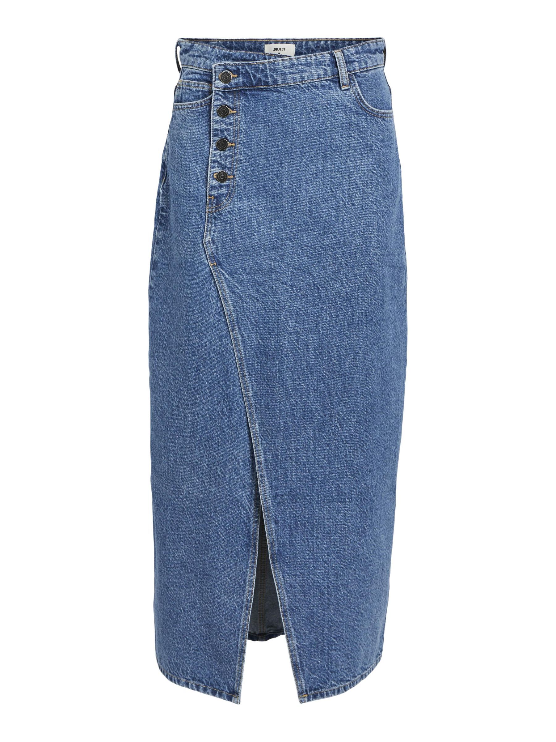 Maxi denim wrap skirt hotsell
