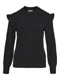 Object Collectors Item OBJMALENA STRIKKET PULLOVER, Black, highres - 23039233_Black_001.jpg