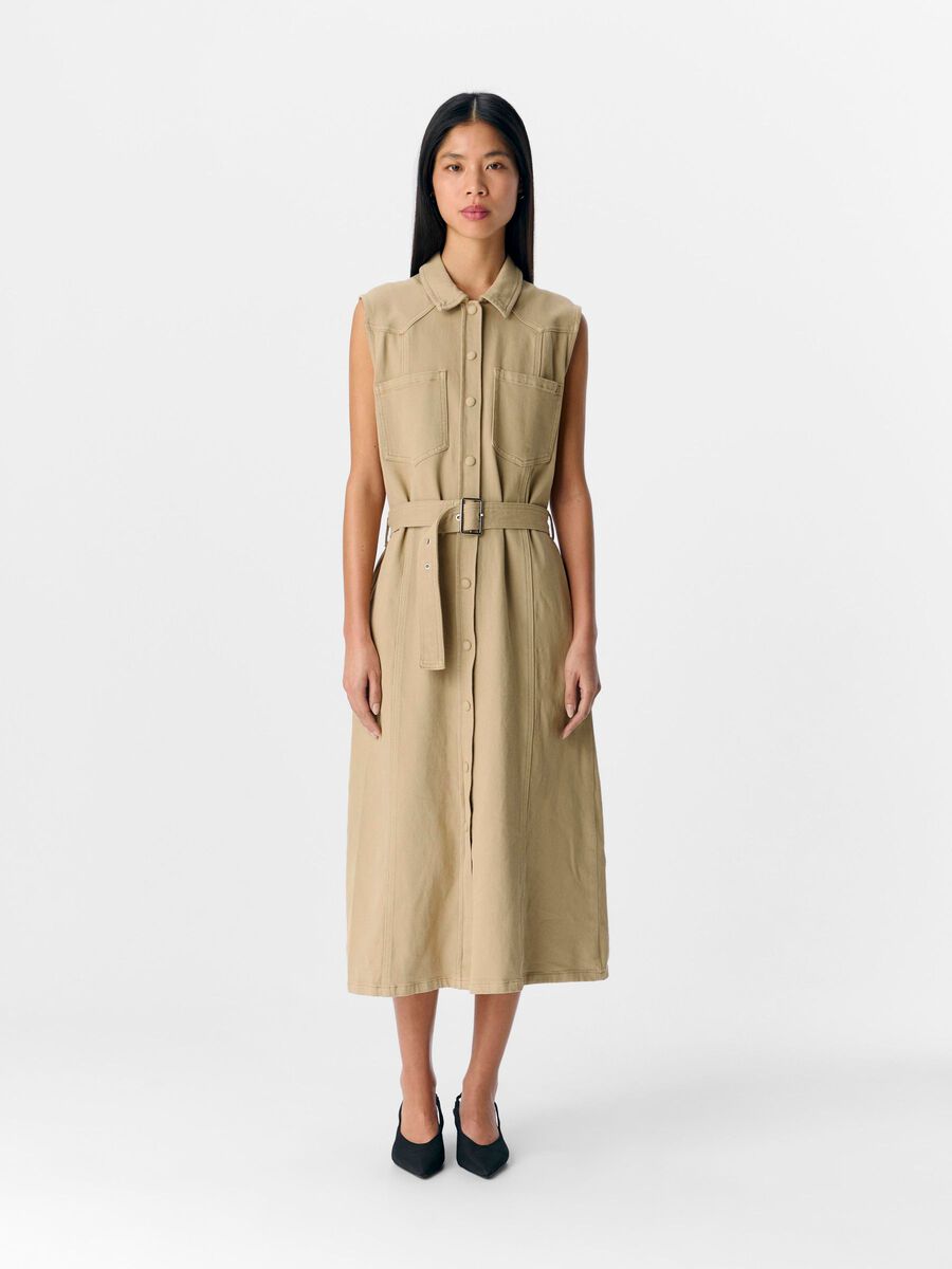 OBJECT EN DENIM ROBE MI-LONGUE, Twill, highres - 23045779_Twill_003.jpg