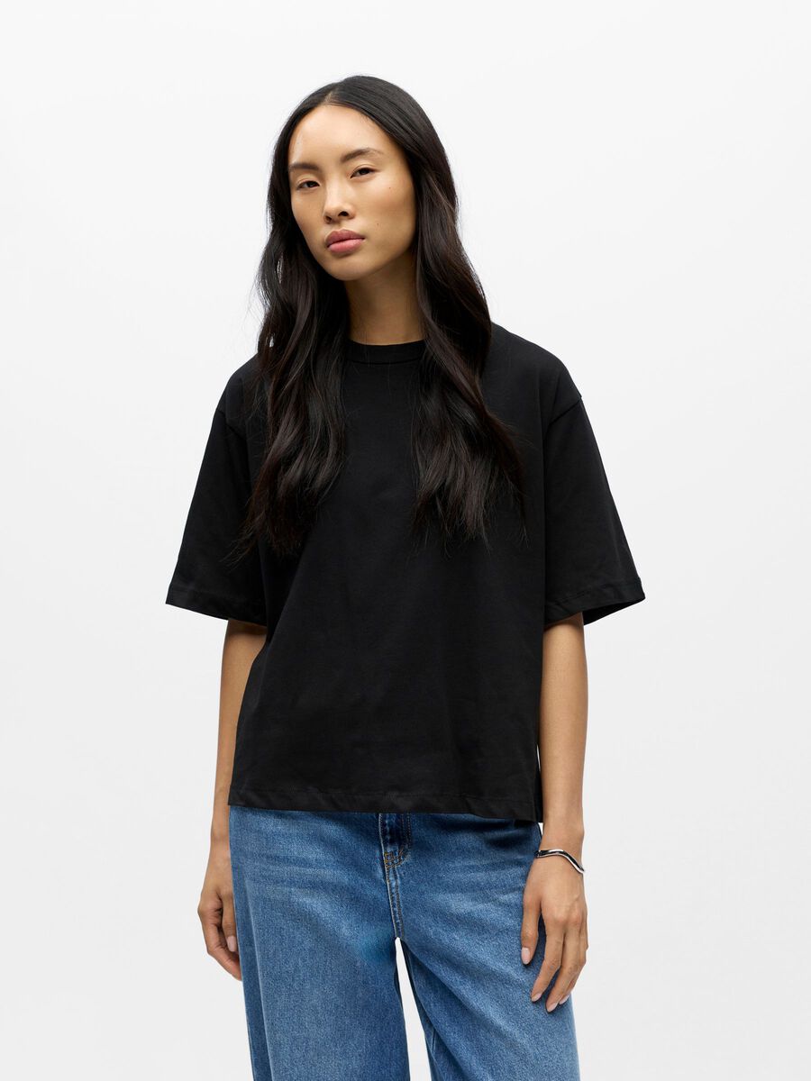 Product carousel image - LOOSE FIT T-SHIRT, Black | 1