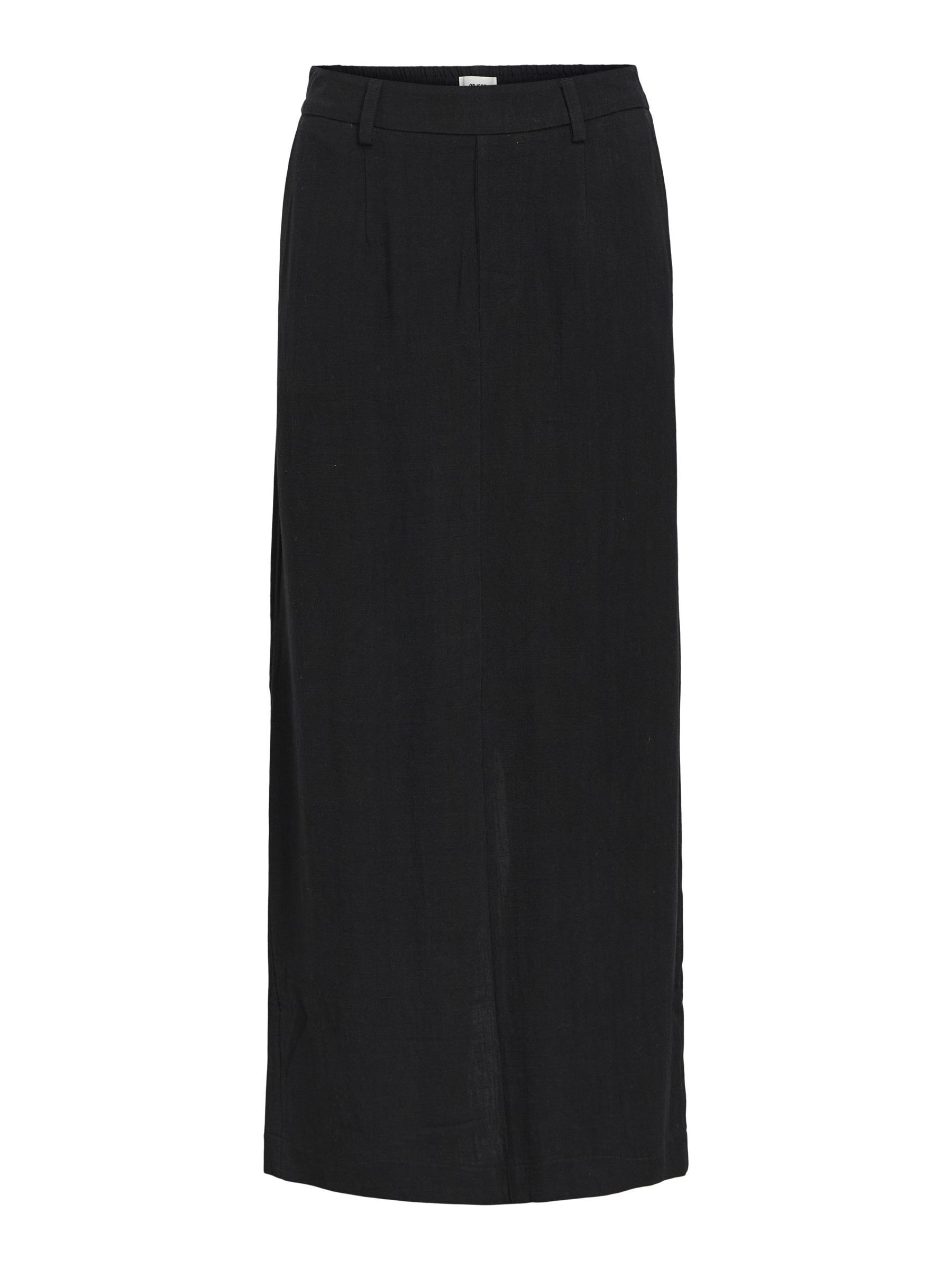 Black linen skirt uk discount