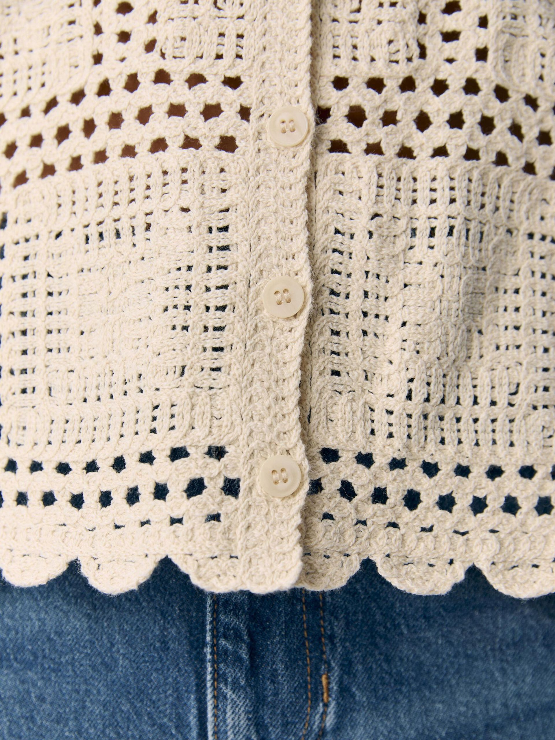 Carousel image - KNITTED CARDIGAN, Sandshell | 5